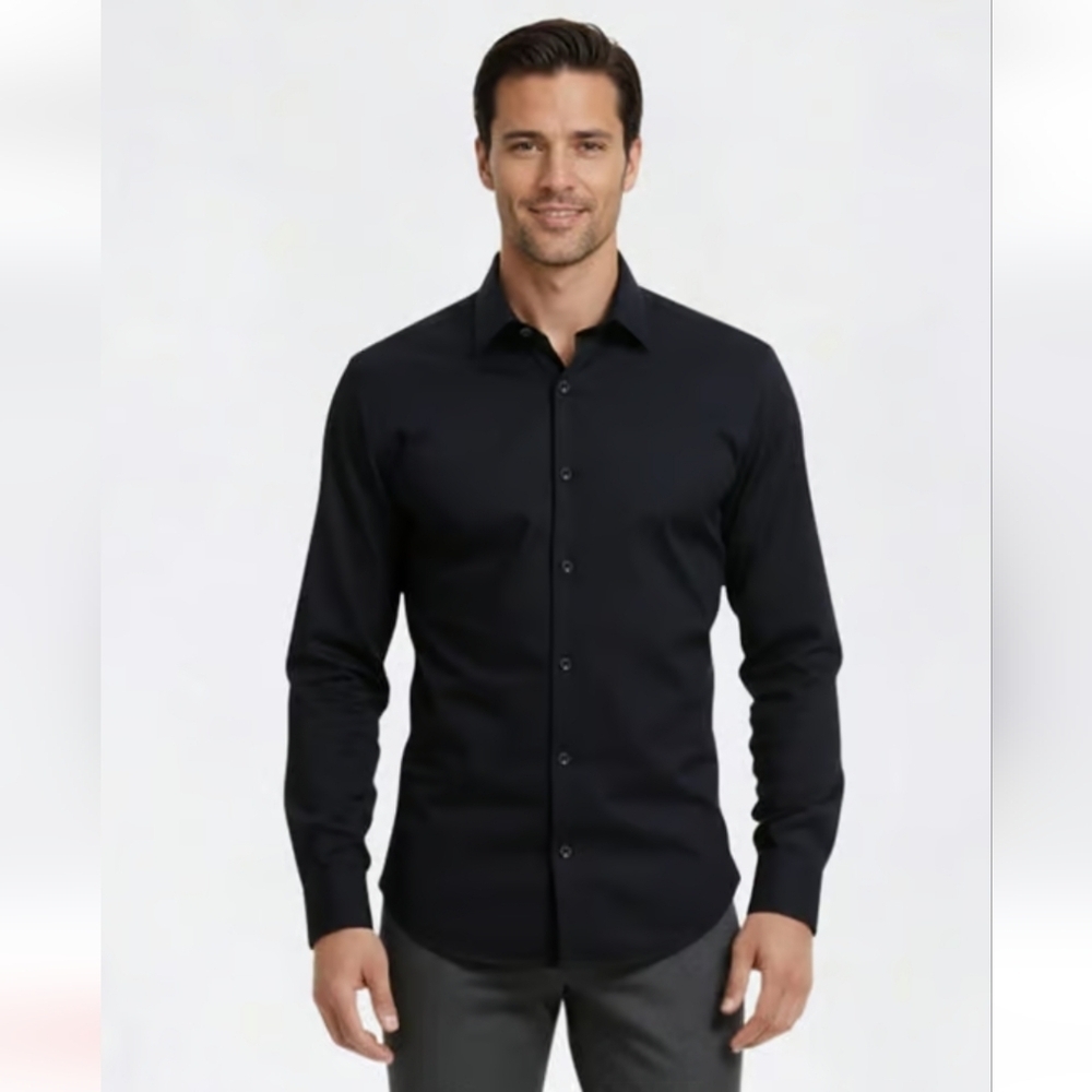 NWT Bill Blass Men's Modern Fit .Traveler Shirt Size M
